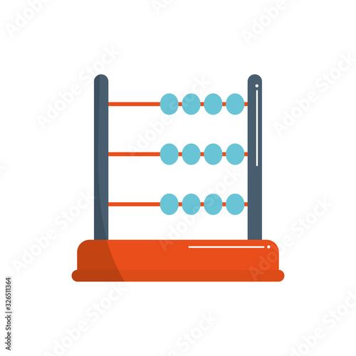 money business financial arithmetic account abacus color tone and fill