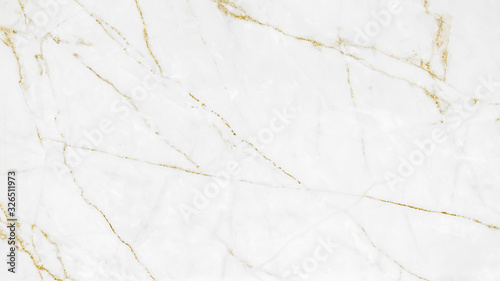 White and gold marble grunge texture crack pattern background. © TON_PHOTO