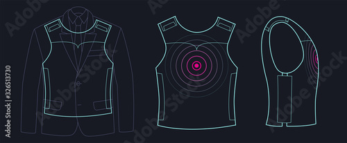 body armor under the suit hidden_dark