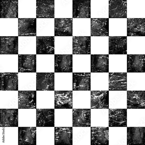 Black and white checkered v...