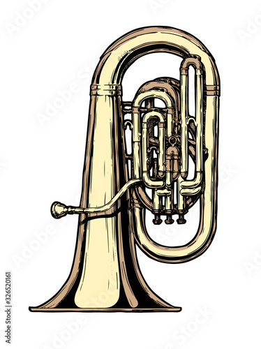 illustration of tuba