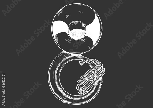 illustration of sousaphone