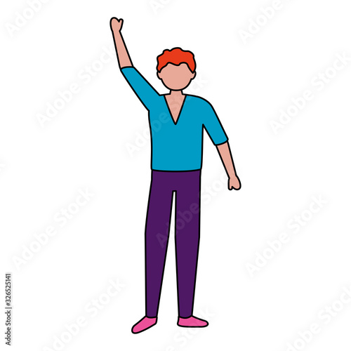 gay man protest avatar character