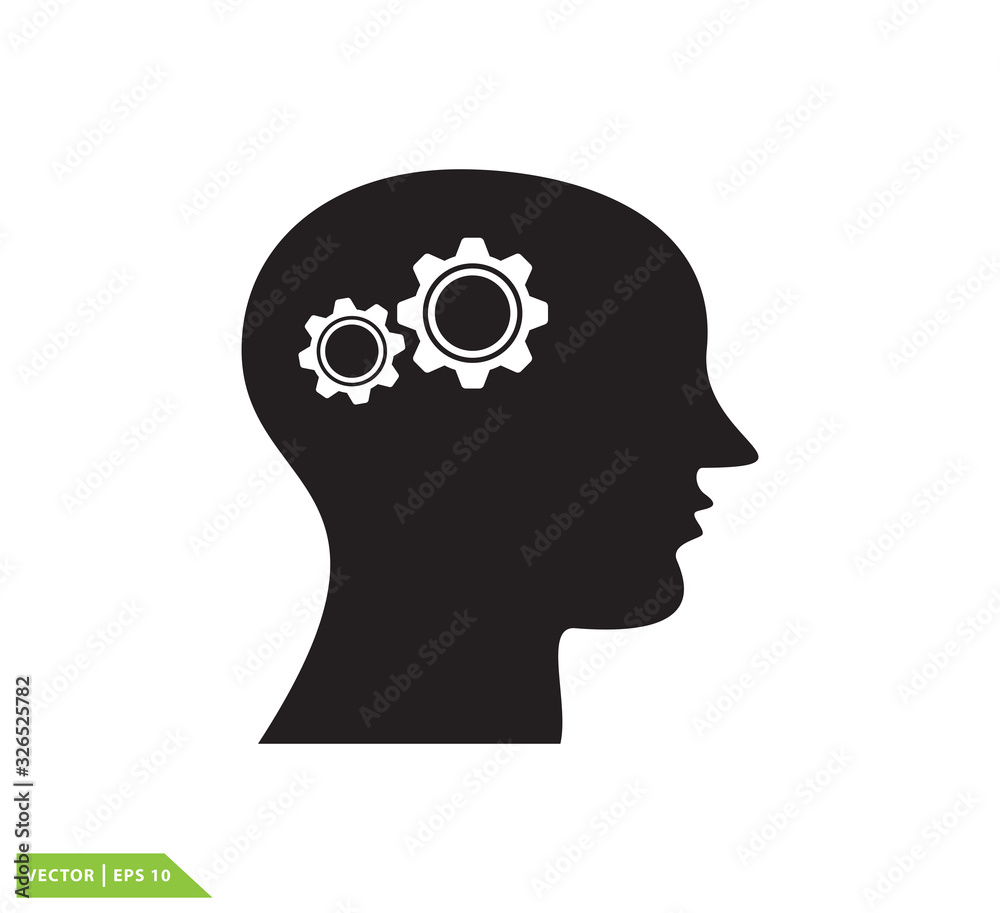 Brain icon vector logo template Brain icon vector logo template