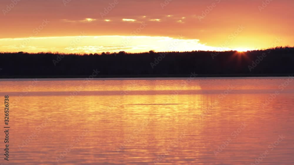 Fish jumps in the Rappahannock River at sunset Fish jumps in the Rappahannock River at sunset
