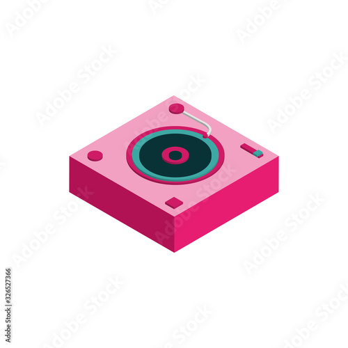 music vinyl player icon