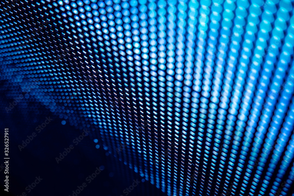 Fototapeta premium CloseUp LED blurred screen. LED soft focus background. abstract background ideal for design.