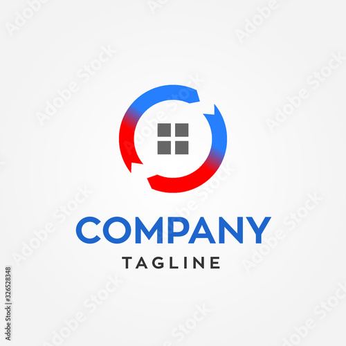 Free Download Abstract Ventilation Logo symbol vector template - GFXLoad