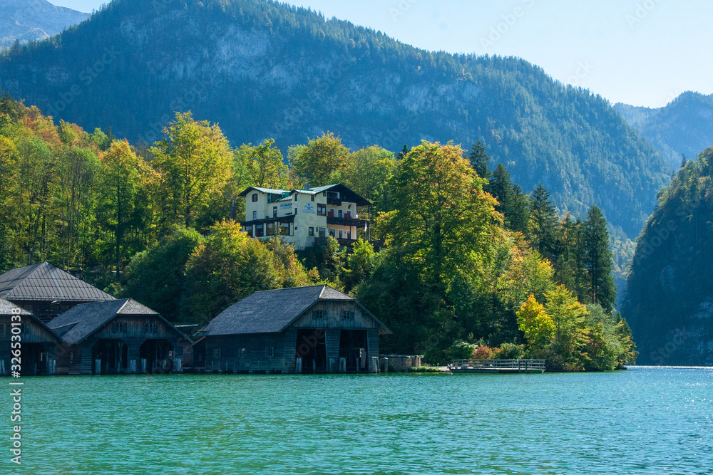 Famous Koenigssee at Berchtesgaden National Park, Bavaria