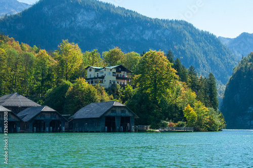 Famous Koenigssee at Berchtesgaden National Park, Bavaria