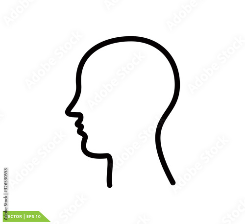 Headache icon vector logo template illustration