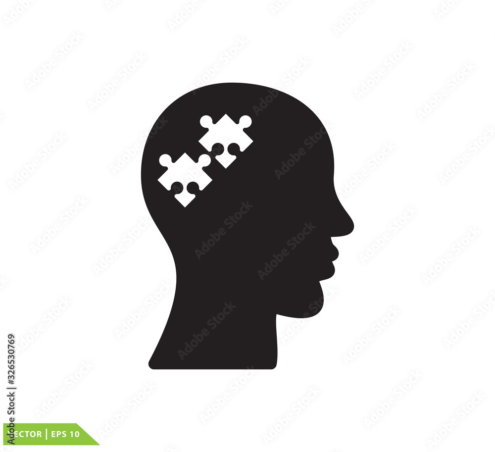 Brain icon vector logo template Brain icon vector logo template