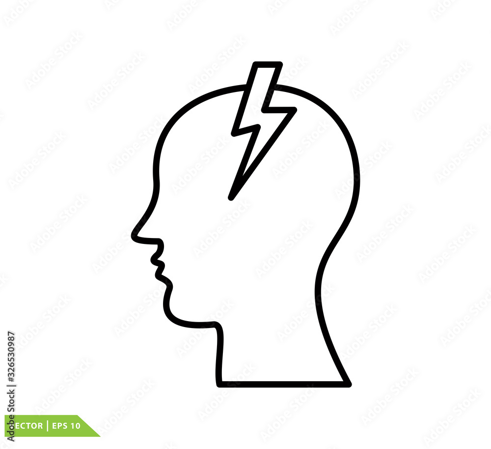 Brain icon vector logo template Brain icon vector logo template
