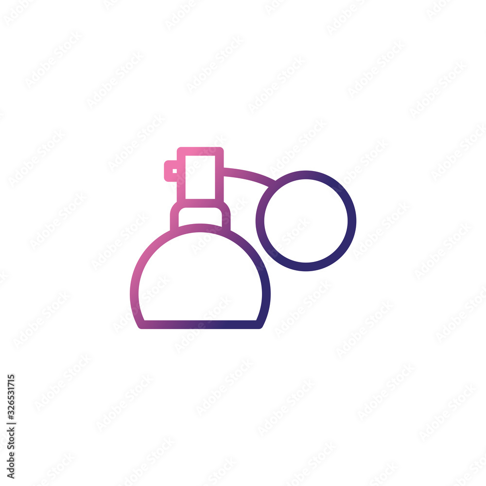 bottle spray, gradient style icon