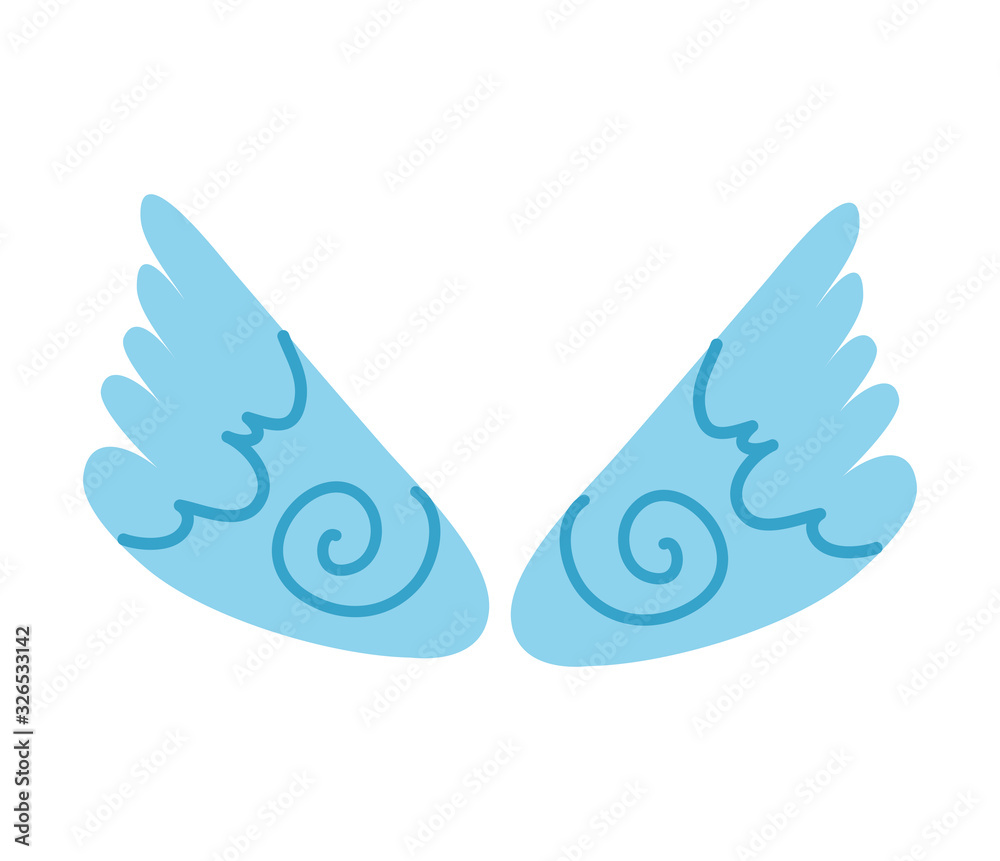 Obraz premium wings angel flat style icon