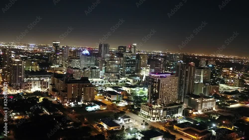 Downtown Fort Lauderdale at night 2 Downtown Fort Lauderdale at night 2