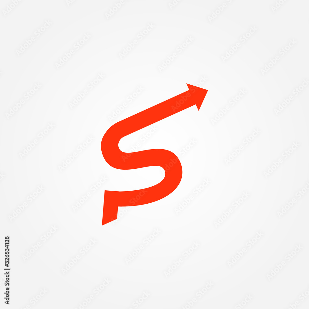 Letter S arrow logo vector illustration Letter S arrow logo vector illustration