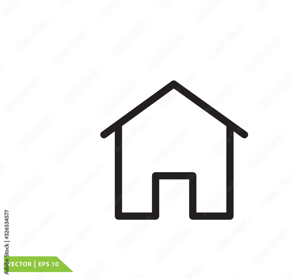 Home icon vector logo template Home icon vector logo template
