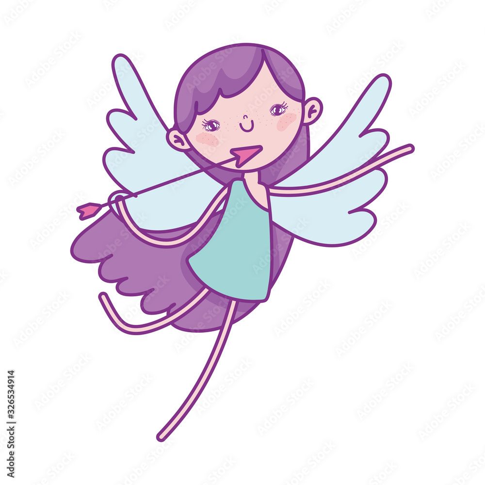 happy valentines day, cupid with arrow love cartoon character happy valentines day, cupid with arrow love cartoon character