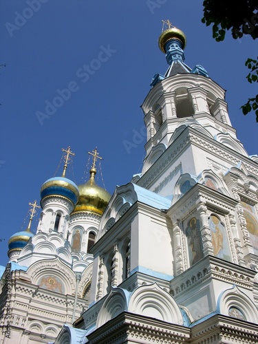 Canvas Print Karlovy Vary, Czech Repub., Russian Orthodox Church, Detail