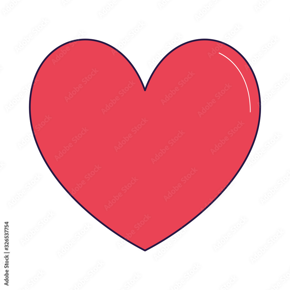 red heart icon, colorful design red heart icon, colorful design