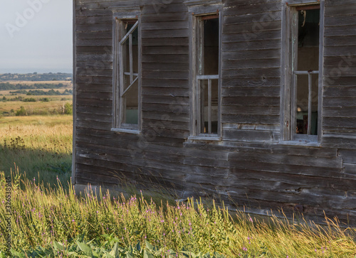 Abandoned schoolhouse photo