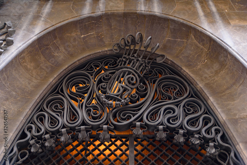 Photography Palau Guell (Guell Palace), an UNESCO World Heritage Site in Barcelona, Spain