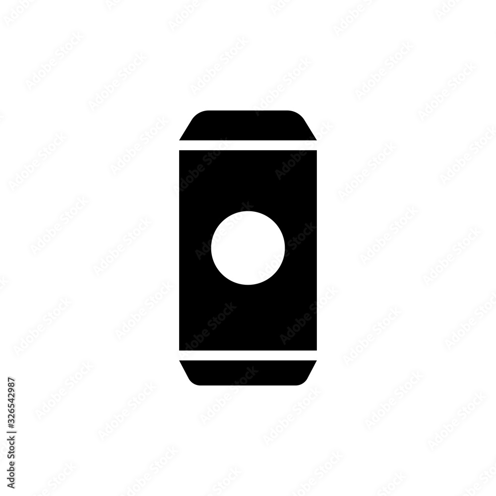 Drink can icon glyph style Drink can icon glyph style