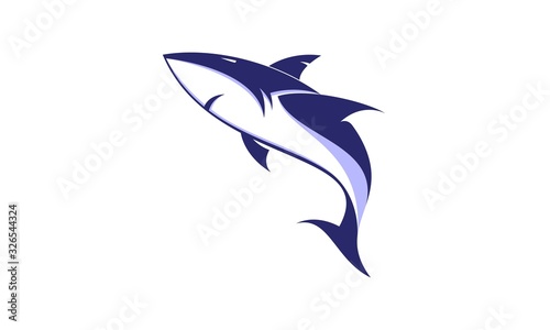 Shark simple illustration vector