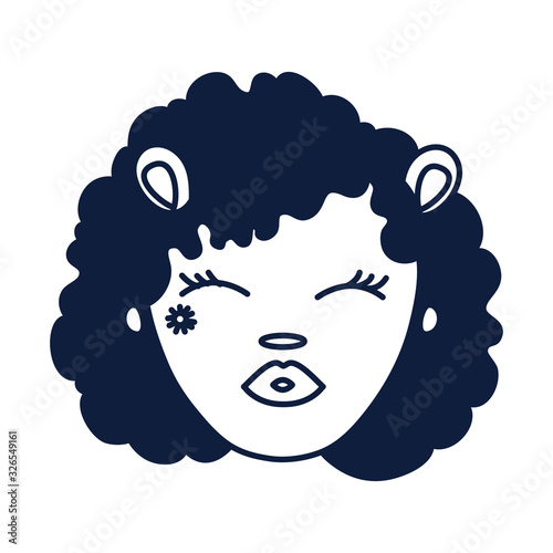 beautiful woman with leo zodiac sign