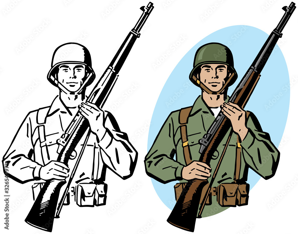 Soldier Drawing Ww2 At Chloe Dunbar Blog