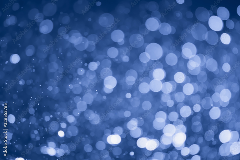 Blue glitter bokeh of light.Abstract blurred light Blue glitter bokeh of light.Abstract blurred light