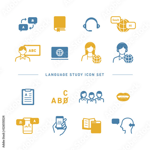 LANGUAGE STUDY ICON SET