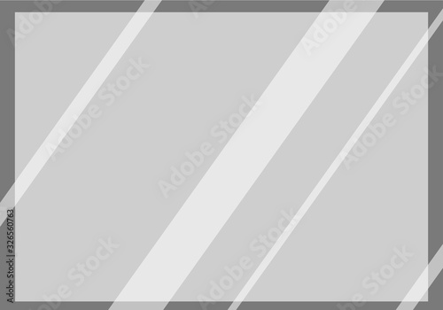 Transparent Glass, Grey Background, Clear Window