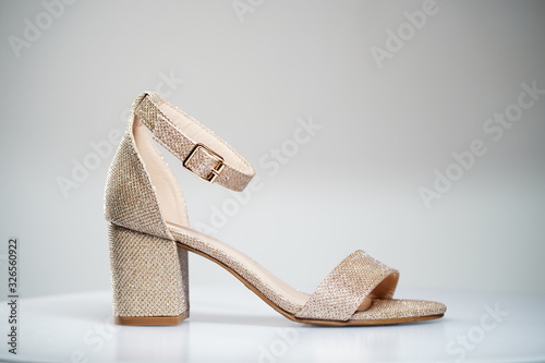 woman's high heel shoes photo