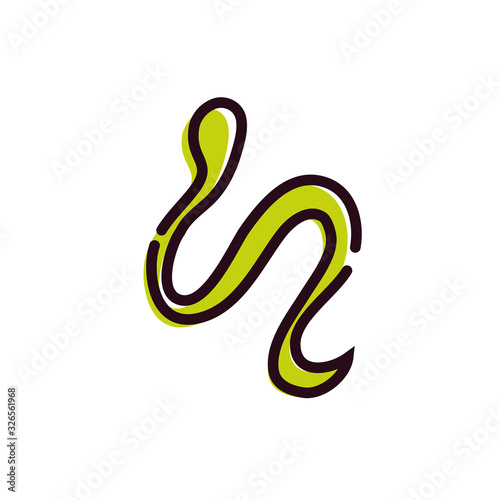 wild snake animal isolated icon