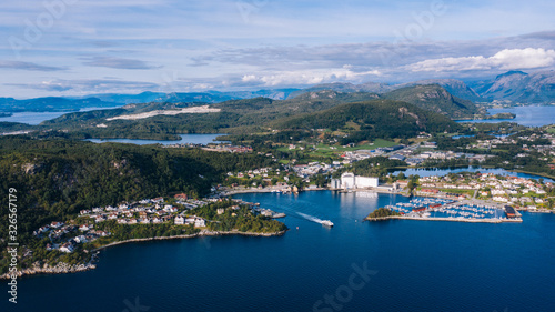 view of the bay in Norway
