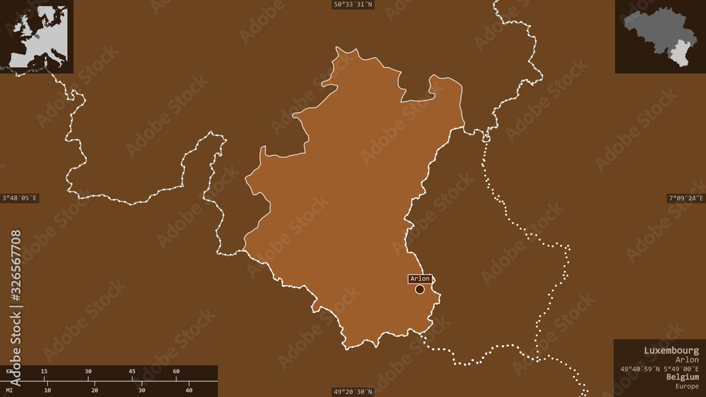 Obraz premium Luxembourg, Belgium - composition. Pattern