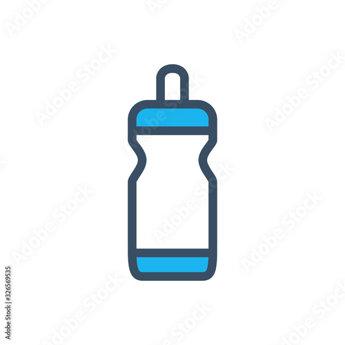Sport bottle icon designed in filled outline style