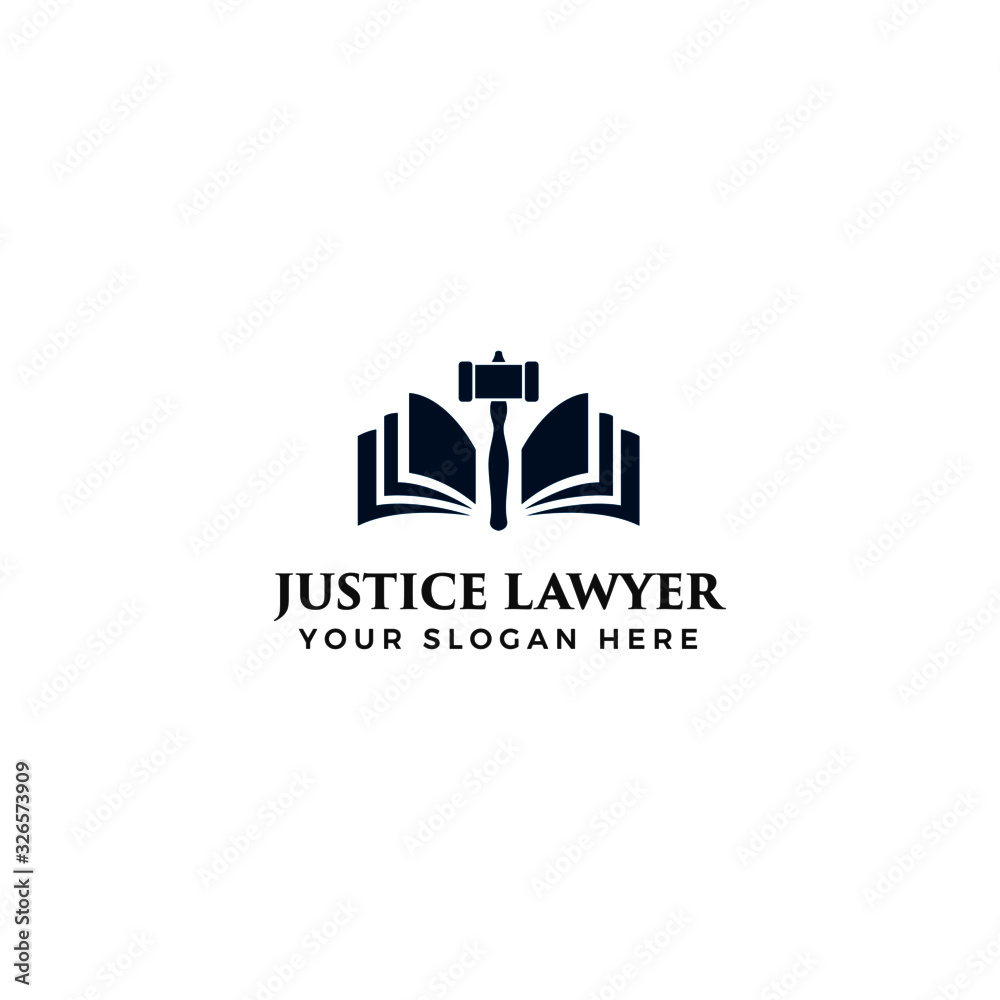 Justice lawyer logo vector