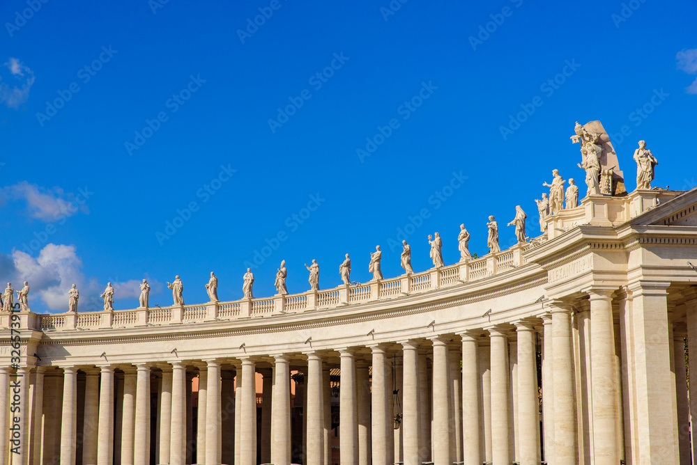 Colonnades at St. Peter's Square in Vatican City