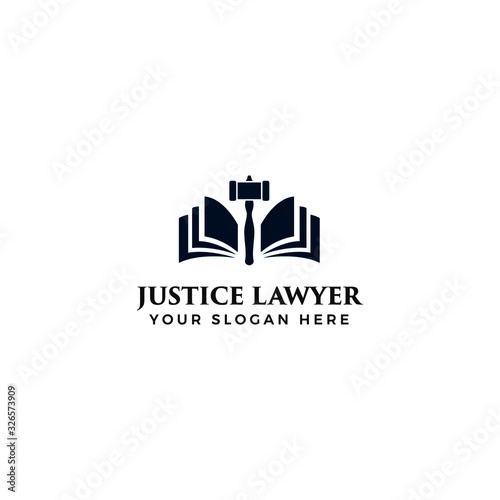 Justice lawyer logo vector