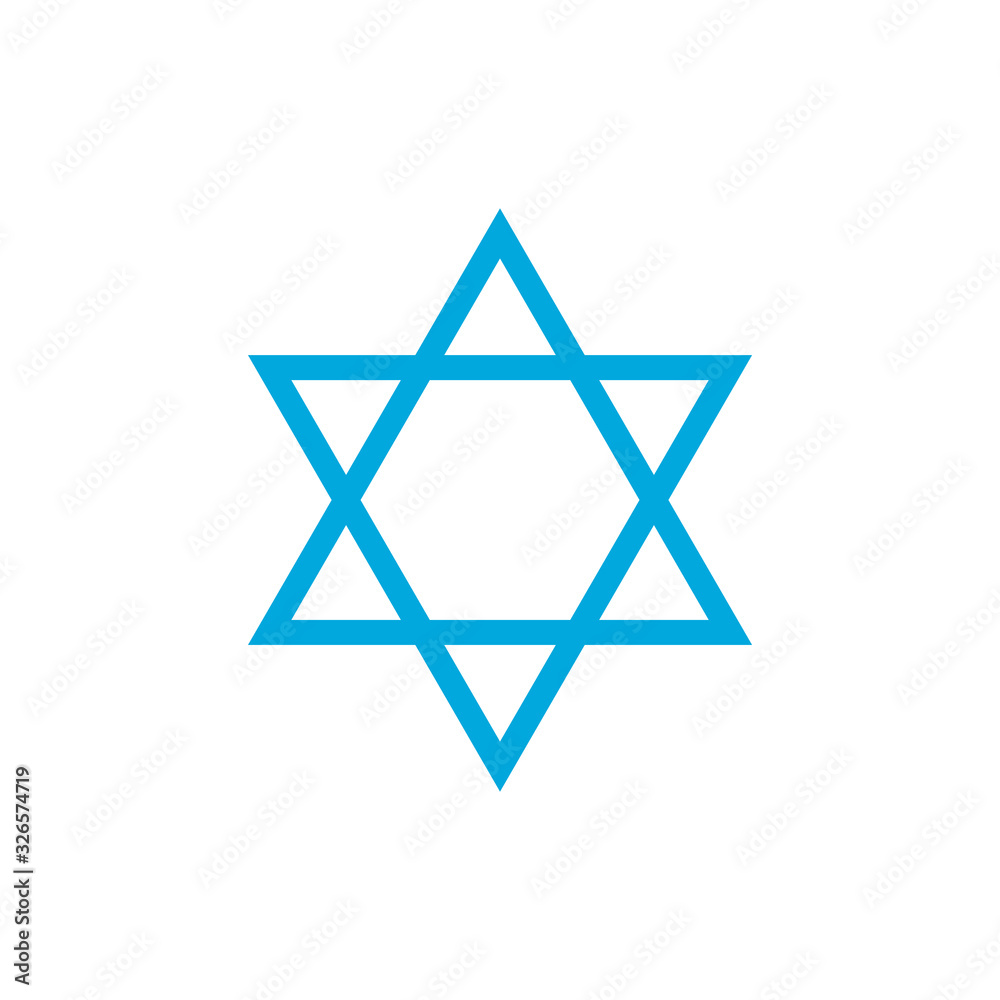 david star icon vector template david star icon vector template