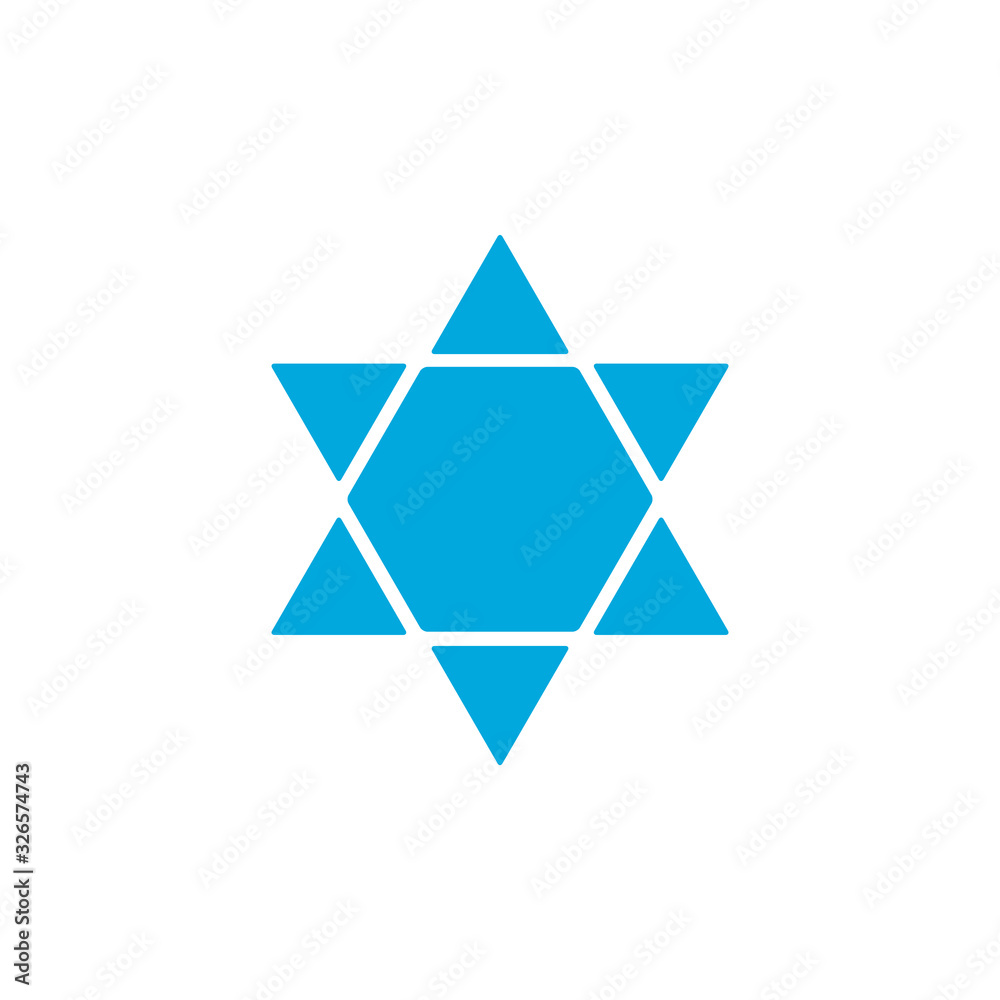 david star icon vector template david star icon vector template