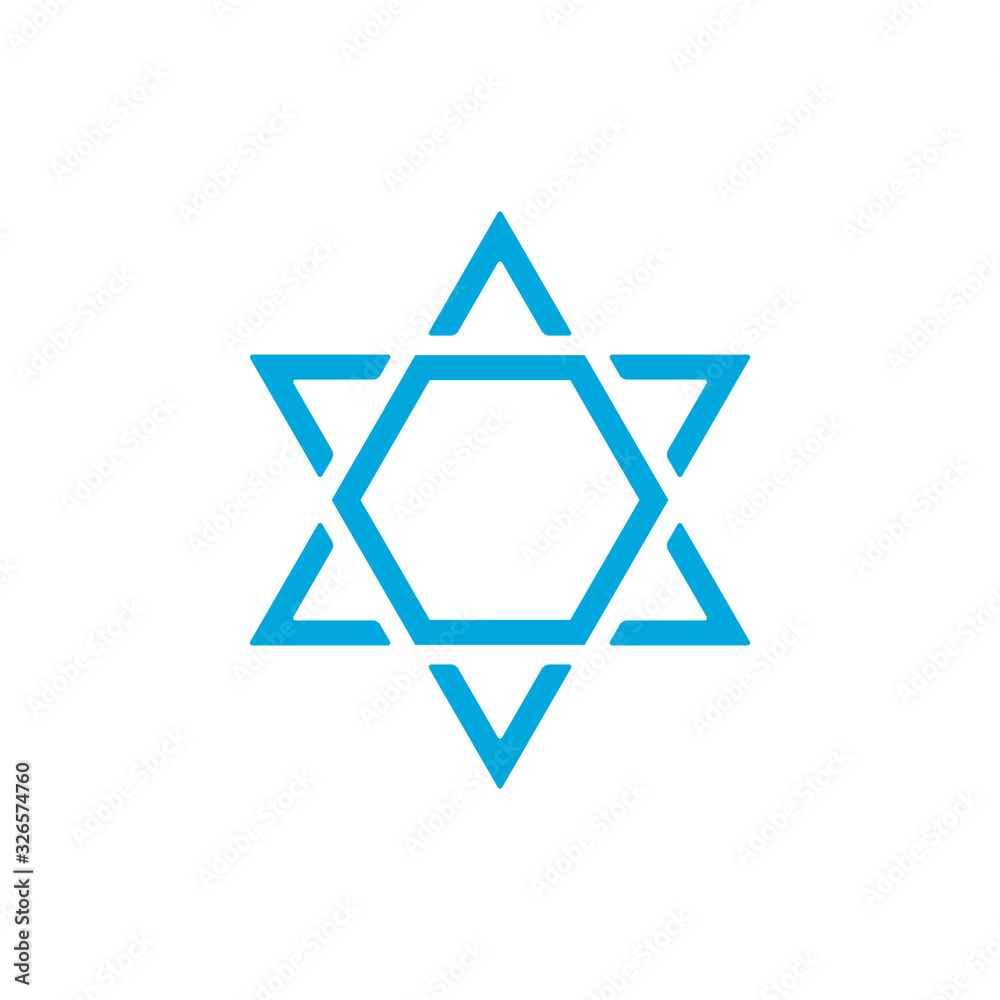 david star icon vector template david star icon vector template