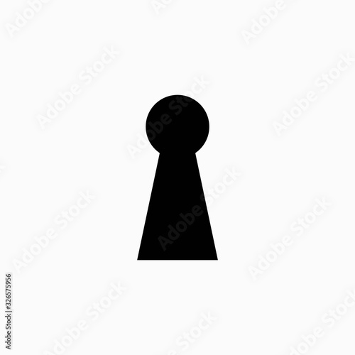  key hole icon design inspiration . keyhole icon design template . keyhole vector
