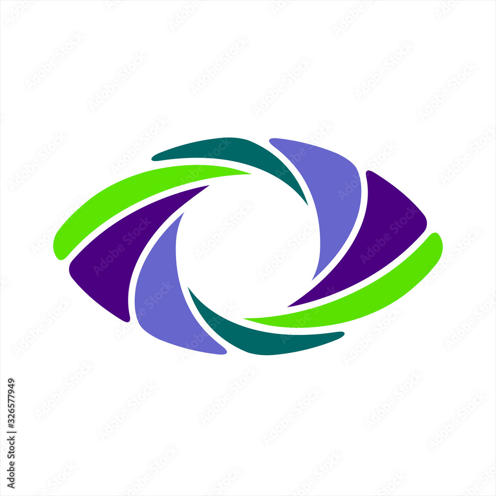Human eye focus vector isolated logo. Best for clinic, photographer or studio Human eye focus vector isolated logo. Best for clinic, photographer or studio