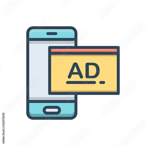 Color illustration icon for Sponsored