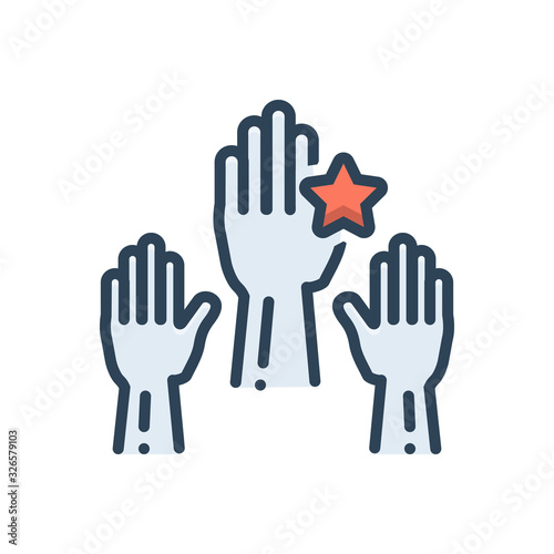 Color illustration icon for accountable 