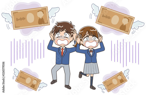 高校生 女子高生 男子高生 マンガ アニメ キャラクター イラスト